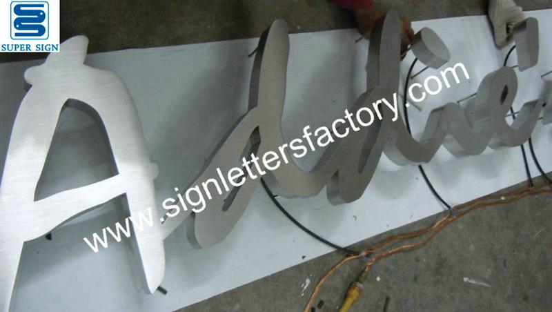 halo lit LED letter sign